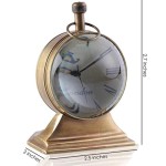 Handmade Antique Brass Anchor London Table clock