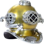 Diving Helmet Divers Antique Handmade Vintage Shine Diving Helmet U.S Navy Mark V Deep Sea Divers Boston Helmet 18 Inch  X Mass Gift