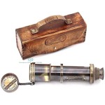 16 Inches Captain Brass Telescope/Pirate Telescope with Leather Case