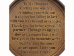 To My Husband Compass Engraved Gift | Romantic Anniversary Gift for Husband | Handmade Brass Compass with Quote | Wedding, Valentine’s, Birthday, Christmas Gift for Him | Love You Always & Forever