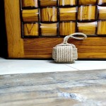 Marseille Monkey Knot Jute Square Rope Door Stopper Handmade Rope Jute (4 lbs.) - Jute