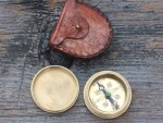 Life Is a Journey Dad Compass – Handcrafted Solid Brass Engraved Compass with Leather Case – Inspirational Father Gift, Thank You Dad Keepsake, Vintage Compass Gift for Father’s Day or Birthday