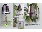 Solid Brass Wall Mounted Ship Bell, Bronze Finish Marine Hanging Bell for Dinner, Indoor &amp;amp; Outdoor Use, School, Bar, Reception, Restaurant, Nautical Decor by Roorkee Instruments India