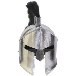 300 Medieval Knight Roman Armor Helmet Spartan Costume W/ Muscle Jacket Set Silver