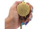 Trust in The Lord, Proverbs 3:5-6 | Solid Brass Engraved Compass with Leather Case | Christian Gifts for Men, Boys & Girls | Baptism, First Communion, Confirmation, Inspirational Faith Gift