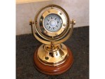 Brass Plated Gimbaled Compass with Stand – Vintage Maritime Navigation Instrument, Desk Display Decor, Nautical Gift for Office, Home & Study, Collectible Compass with Adjustable Stand