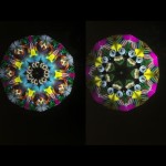 FloraLux Brass Kaleidoscope – Etched Floral Optical Toy, Liquid Chambers