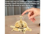Vintage Solid Brass Service Bell – Ornate Victorian Counter Call Bell for Hotel, Office, Reception & Kitchen – Polished Brass Desk Bell, Loud Durable Ring for Restaurant or Home Décor