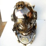 Decorative Brass Mark V Scuba Marine Helmet Deep Sea Diving Divers Helmet, Solid Brass Deep Diving Divers Helmet, Marine Scuba Divers Helmet 18 Inch Home Office Decorative