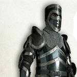 LARP SCA 18 Gauge Steel Medieval Knight Edward Armored Full Suit of Armor Christmas Costume