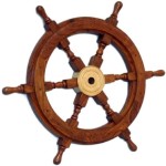 Handmade Wood Ship Wheel 36IN