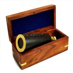 18 Inches Handheld Brass Telescope with Wooden Box