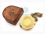 Go Confidently in The Direction of Your Dreams Engraved Brass Compass with Leather Case – Inspirational Quote by Henry David Thoreau – Graduation, Retirement & Travel Gift for Men and Women