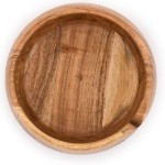 Acacia Wood Yarn Bowl Holder |Hand Carved Yarn Bowls for DIY Knitting Crocheting Accessories (7 x 7x 4 )