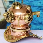 Antique Brass Diving Divers Helmet Antique U.S Navy Mark V Vintage Nautical