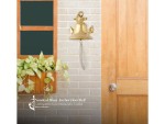 Polished Solid Brass Ship Bell with Rope Pull – Heavy Duty Wall Mount Nautical Bell for Indoor & Outdoor Use, Home Bar, Garden, Patio, Boat, or Marine Decor – Classic Brass Finish