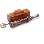 Solid Brass  Real Leather-Steampunk Telescope-Royal Telescope-Pirate Gift