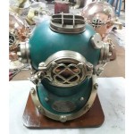 US Nautical Mark V Antique Finish Scuba Diving Helmet Deep Sea Divers Reproduction