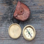  Happy Graduation Quote Solid Brass Compass With Leather Case