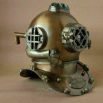 Antique Scuba Divers Helmet Marine US Navy Diving Helmet Mark V Deep Diving Gift Vintage Marine Divers Helmet Solid Steel &amp; Brass Scuba Diving Helmet 18&quot;