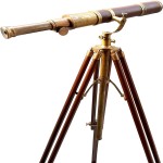 Royal Vintage Moon Arc Telescope Antique Handmade Tripod Telescopes Handicraft Nautical Article