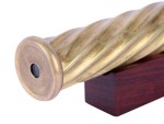 Set of 2 Handmade Brass Spiral Teleidoscope with Marble Lens Vintage Collectible Kaleidoscope Toy for Adults and Husband Gift