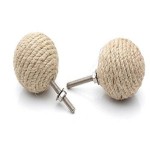 Rope Doorknobs Nautical Decorative Jute Rustic Rope Knot Drawer Pull and Push, Furniture Handles/Knobs, Cabinets Nautical