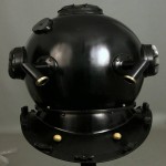 US Navy Mark V Deep Sea Marine Scuba Divers Diving Helmet Black Finish