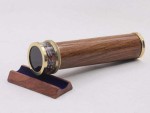 Handcrafted Wooden Brass Kaleidoscope Optical Toy Vintage Style Collectible Gift for Kids and Adults Home Decor