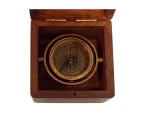 Engraved Antique Brass Desk Compass Keepsake in Wooden Box – Inspirational Personalized Compass Gift for Graduation, Baptism, Confirmation, Mentor, Leadership, Employee Appreciation