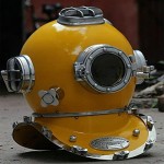 Diving Helmet, US Navy Mark V Deep Sea Marine Divers Antique, Scuba Deep Sea Divers