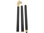 Brass Wolf Head Walking Cane – Vintage Style Brass Handle Wooden Walking Stick for Men & Women, Decorative Animal Cane, Collectible Gift for Gentlemen, Seniors & Cosplay Accessory (36 Inch)