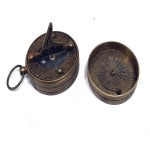 Brass Compass &amp; Sundials Antique Replica Nautical Directional Instrument Navigation Gift