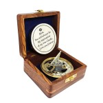 Engraved Brass Sundial Compass with Wood Presentation Box for mom Inspirational & Meaningful Gift for Mom from Son Daughter Birthday Gift