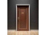 4" Brass House Hotel Door Number Plaque Numeric Digit (0 Zero) | Solid Cast Brass Address Sign | Vintage Wall Plate Decor