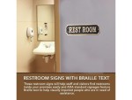 Brass ''Rest Room'' Sign – Solid Cast Brass Wall Plaque | Vintage Rest Room Door Sign | Handmade Bathroom Decor Plate | Polished Finish | Classic Home, Office, Café, Bar, Restaurant Accessory