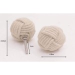 RII 12 Rope Doorknobs Nautical Twisted Decorative Cotton, Rustic Rope Knot Drawer Pull and Push, Furniture Handles/Knobs, Cabinets, Wardrobes, Cupboards, Drawer, Nautical Hardware Décor, 1.75