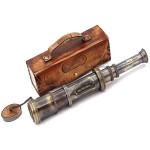 16 Inches Captain Brass Telescope/Pirate Telescope with Leather Case