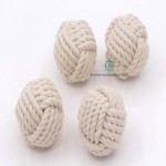  6pcs 2.5 Inches Nautical Decorative Rope Ball, Cotton Rope, Nautical Bowl Filler, Rope décor, Vase and Tray Bowl Filler, Home Tabletop Décor, Wedding and Party Display Props, Housewarming Gift