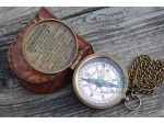 Engraved Compass Gift for Grandson from Grandma – “To My Amazing Grandson” Quote, Antique Brass Pocket Compass, Graduation, Birthday, Christmas Gift