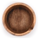 Wooden Yarn Bowl Portable Knitting Yarn Bowl Christmas Gifts for Women Knitting Crochet Knit Picker Yarn Bowl 7 x 7 x 4 Inch
