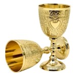 Vintage Handcrafted Brass gold Chalice Goblet – Ornate Engraved Metal Wine Cup – Antique Decorative Drinkware – Royal Collectible Gift for Men & Home Décor