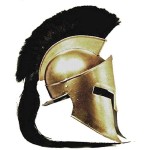 Medieval Spartan Helmet King Leonidas 300 Movie Helmet Replica Role Play Helmet Black Plume