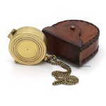 Pocket Brass Compass, Nautical Navy Compass for Camping, Travelling, Hiking, Boating, Gift Compass for, Birthday, Anniversary, Wedding, Retirement, to Your Loved Ones with Imprinted Leather Case