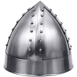 Men\'s Norman Warrior Helmet One Size Fits Most Silver | Halloween Props and Headwear