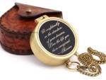 Go Confidently in The Direction of Your Dreams Brass Compass – Thoreau Quote Engraved Compass with Leather Case, Inspirational Graduation Gift for Men Women, Working Nautical Compass