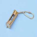 Brass Hour Glass Key Chain 5\