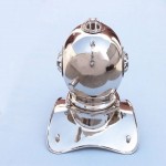 3xglass-101 Nautical Diving Chrome Divers Helmet