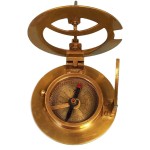 Personalized Brass Pocket Sundial Compass with Hardwood Box | Engraved Gift for Graduation, Baptism, Confirmation, Anniversary, Men, Women, Him, Her, Husband, Wife, Dad, Son, Boyfriend, Girlfriend