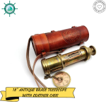 Nautical Brass 18 inches Antique Telescope/Spyglass Replica with Leather Box -Dollond London&amp;#039;s telescope